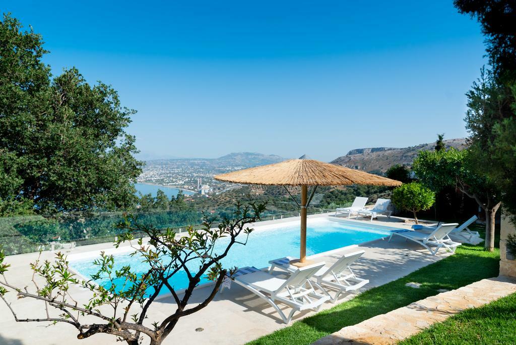 Villa Vollard With Amazing View Pool Iráclio Instalações foto