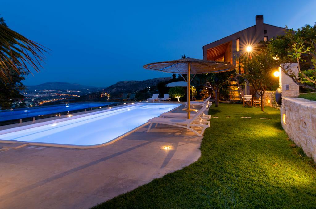Villa Vollard With Amazing View Pool Iráclio Instalações foto